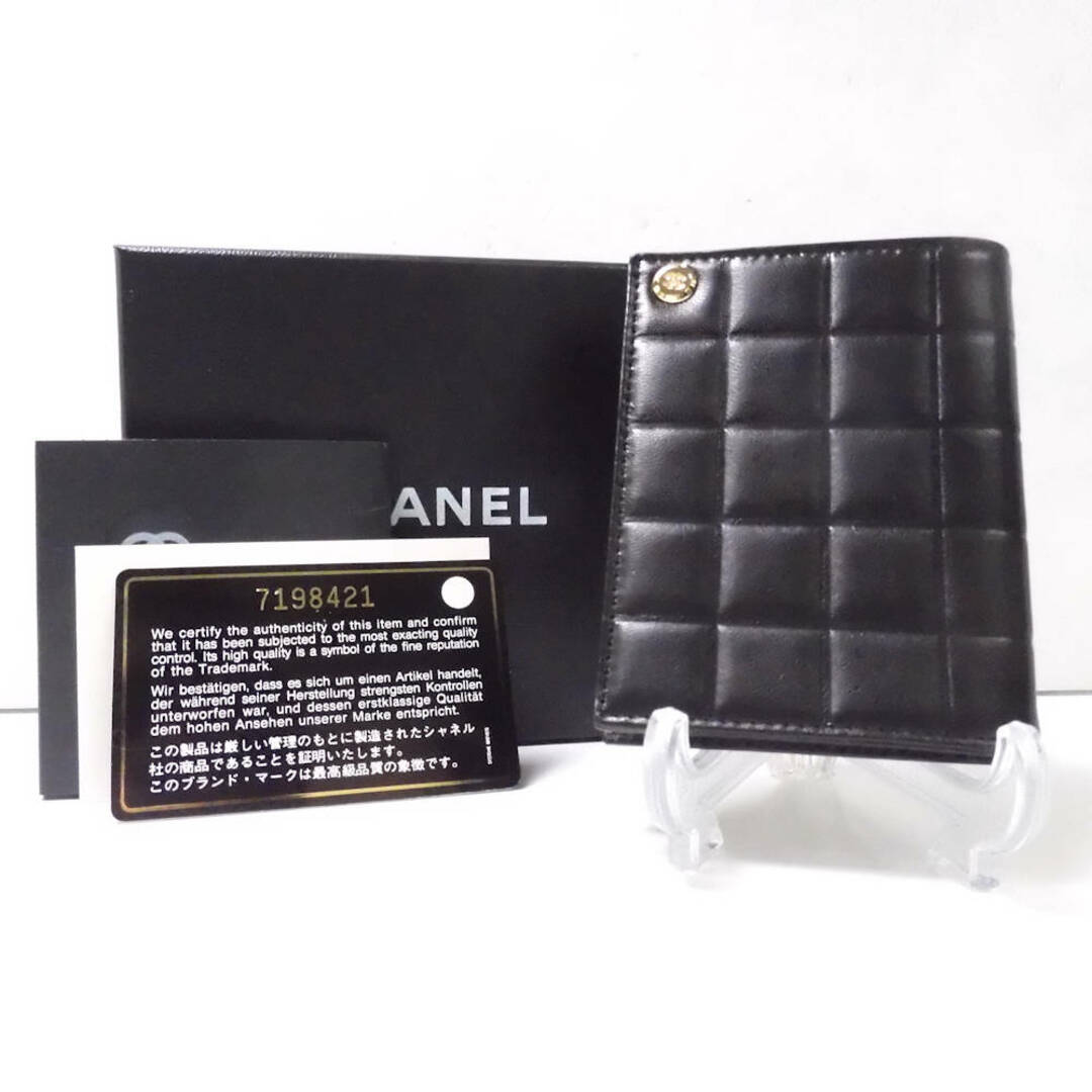 CHANEL(シャネル)の美品 CHANEL シャネル チョコバー カードケース ブラック レディース AM4758W  レディースのファッション小物(財布)の商品写真