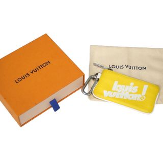 ルイヴィトン(LOUIS VUITTON)のLouisVuitton ルイヴィトン エブリデイLV ポシェットクレ コインケース M80845 トリヨンレザー イエロー 美品 中古 54332(コインケース/小銭入れ)