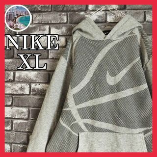 ナイキ(NIKE)のNIKEナイキプルオーバーフーディーパーカースウェット刺繍ワンポイントロゴ長袖(パーカー)