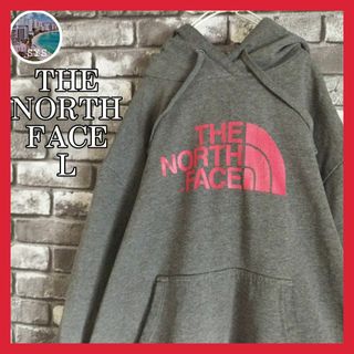 ザノースフェイス(THE NORTH FACE)の定番デザインノースフェイスプルオーバーフーディーパーカースウェットデカロゴ長袖(パーカー)