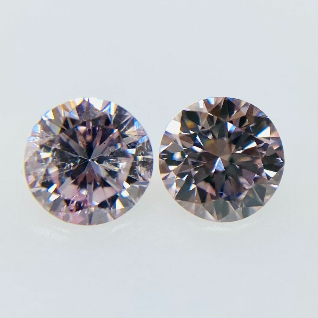 FANCY LIGHT PURPLE PINK 0.241ct/0.240ct レディースのアクセサリー(その他)の商品写真