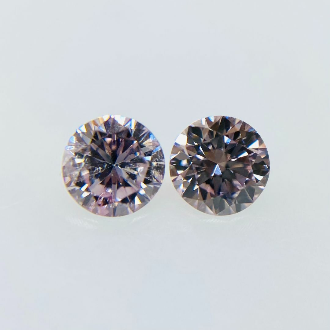 FANCY LIGHT PURPLE PINK 0.241ct/0.240ct レディースのアクセサリー(その他)の商品写真