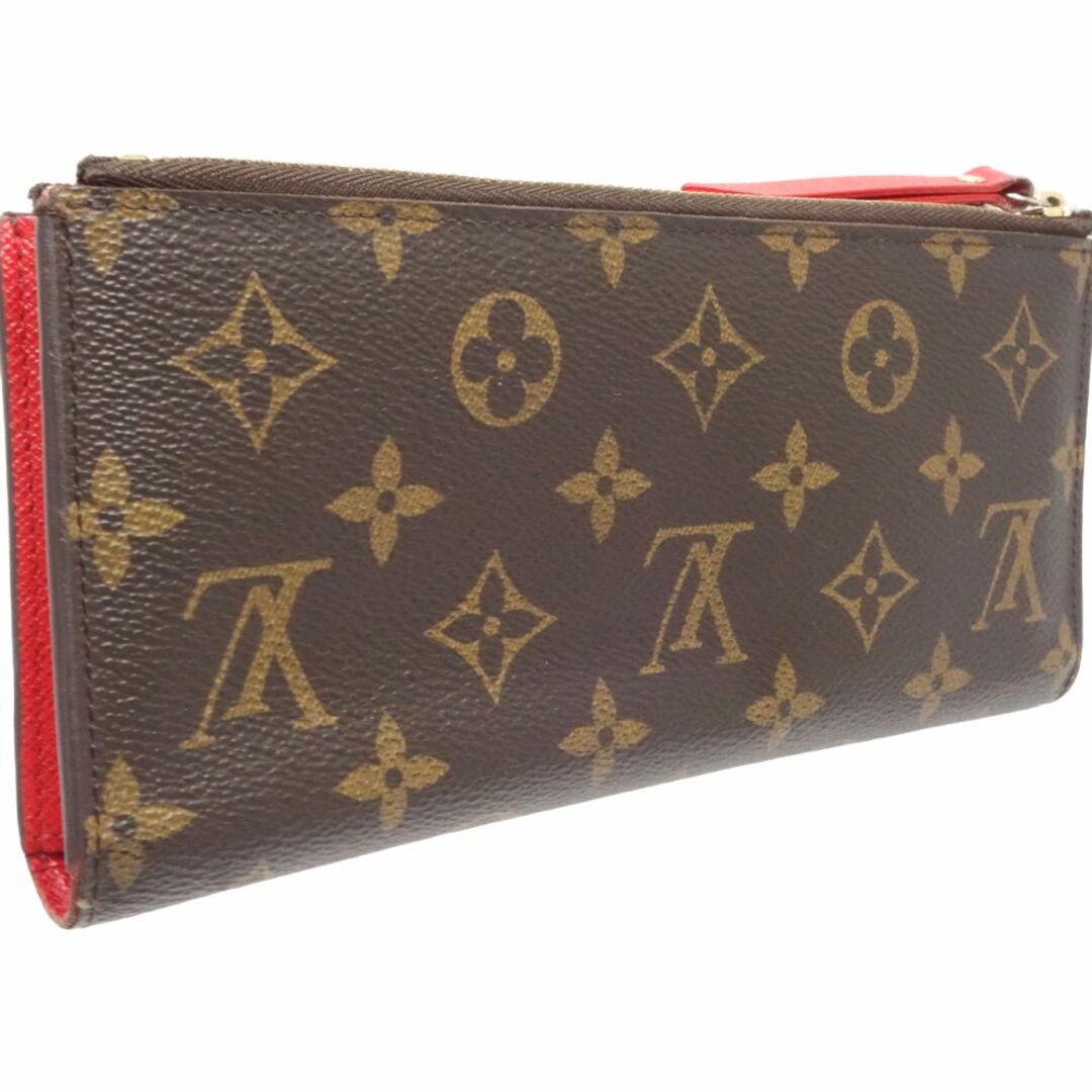 LOUIS VUITTON ルイヴィトン モノグラム ポルトフォイユアデル M61287 長財布 ブラウン コクリコ/083874【中古】