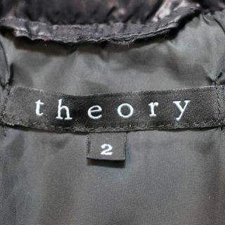セオリー ダウンジャケット S ブラック リブ袖取外し可 2wayほぼ未使用