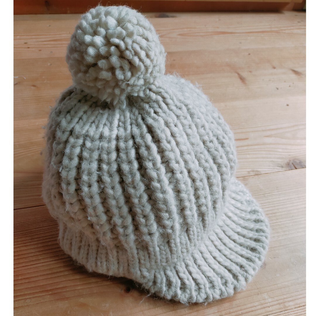 CA4LA(カシラ)のざっくり編みニット帽　ベージュ レディースの帽子(ニット帽/ビーニー)の商品写真