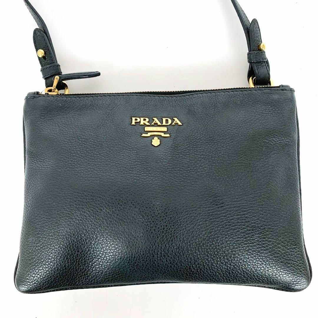 PRADA - 《極美品》カード付属 PRADA ヴィッテロ ダブルファスナー ...