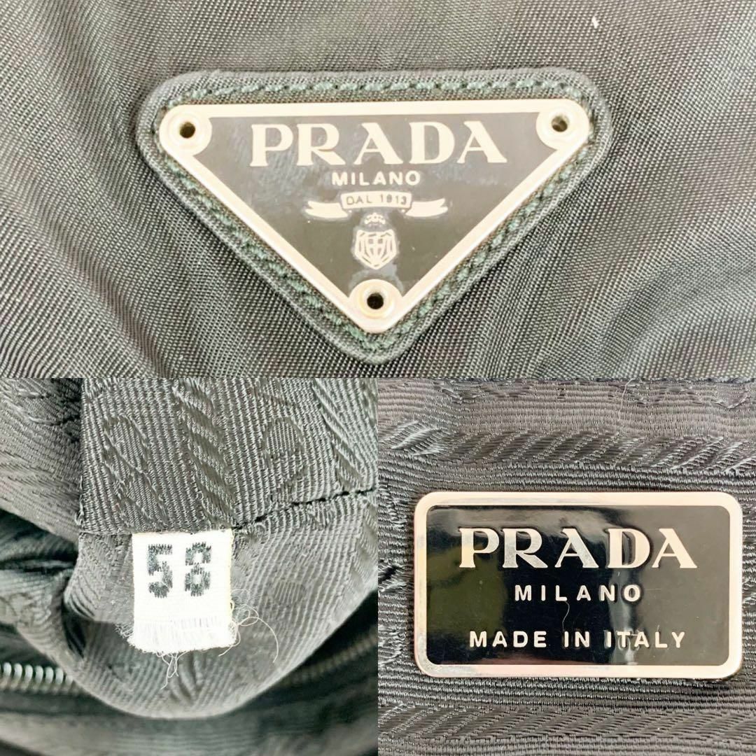 PRADA(プラダ)の《美品》正規品 PRADA 三角ロゴ ナイロン テスート ミニリュック ブラック レディースのバッグ(リュック/バックパック)の商品写真