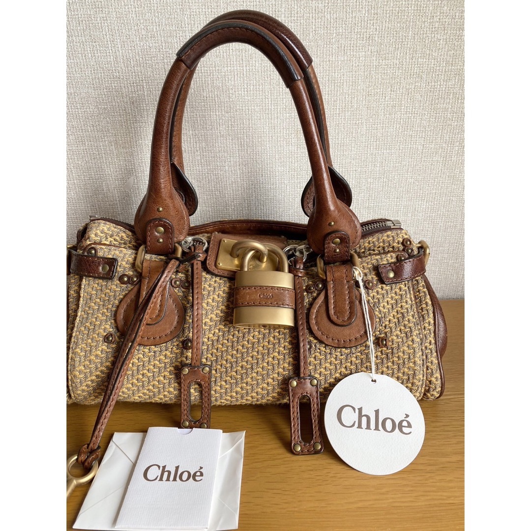 美品❗️Chloe クロエ パディントン レザー ショルダーバッグ バンドバッグ