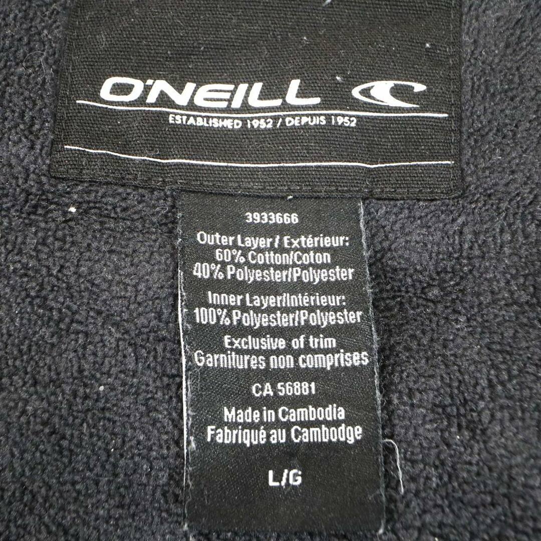O'NEILL オニール ブランドロゴ パーカー ジップアップ フーディー グレー (メンズ L)   O2548