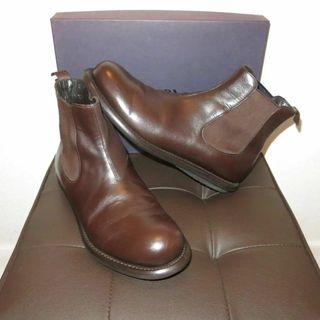 プラダ(PRADA)の色気と男気！プラダ|PRADA|UK9.5|サイドゴア|28㎝|濃茶|i1021(ブーツ)