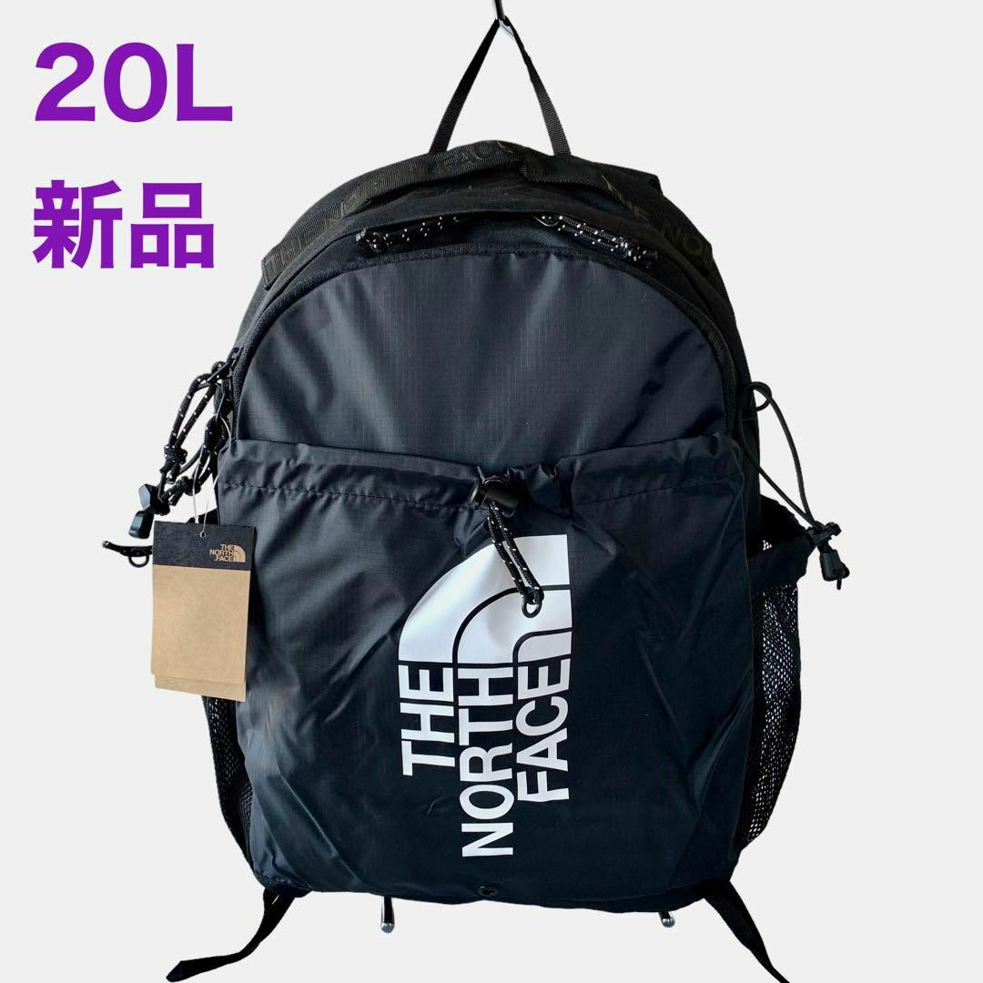 新品 ノースフェイス バックパック リュック レインカバー付き 20L ブラックメンズ