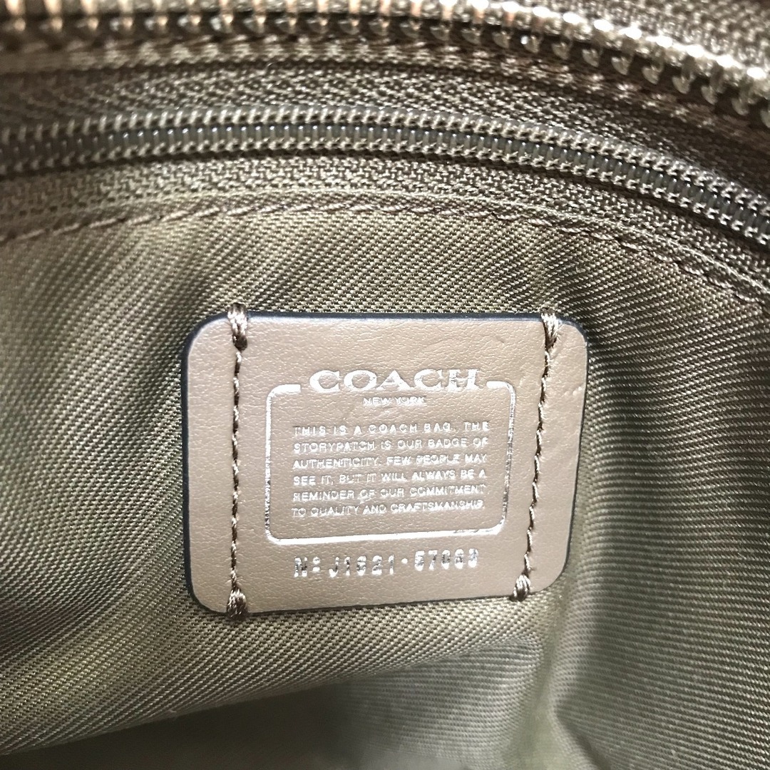 $$ COACH コーチ 2WAYショルダー 57083 ブラウン