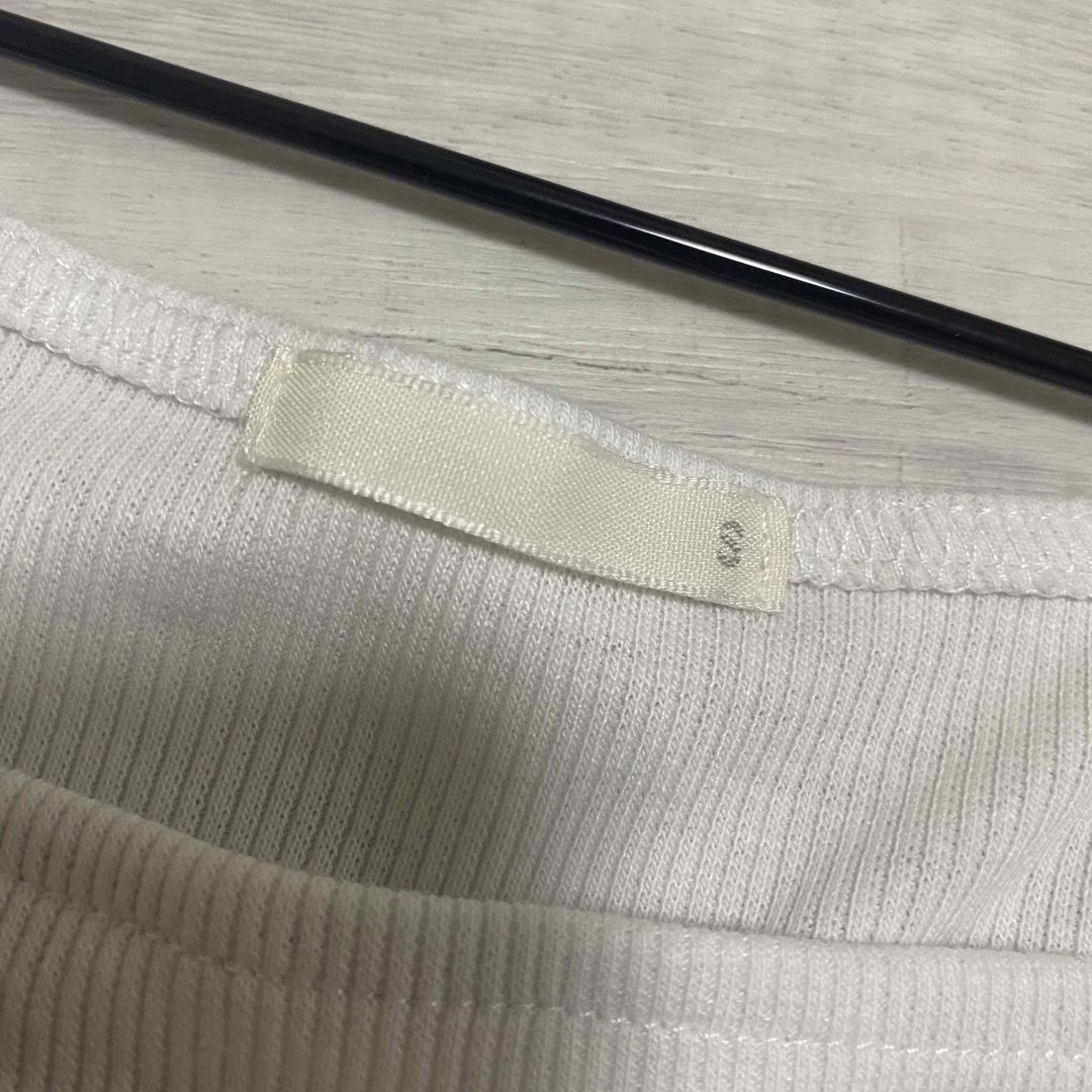 GU(ジーユー)のGU シアーボリュームスリーブT ホワイト レディースのトップス(Tシャツ(半袖/袖なし))の商品写真