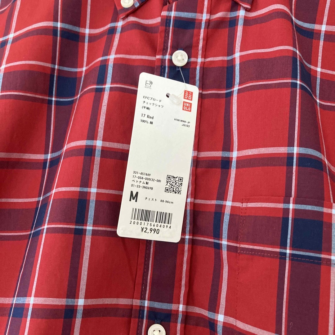 UNIQLO(ユニクロ)のユニクロ　チェックシャツ半袖 メンズのトップス(シャツ)の商品写真