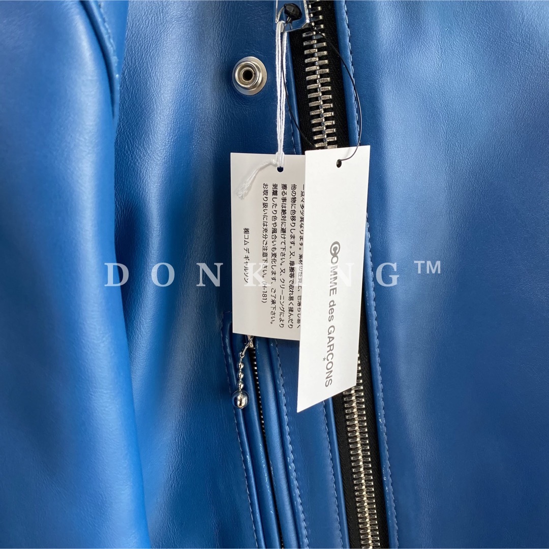 Lewis Leathers(ルイスレザー)のコムデギャルソン 青山限定 ルイスレザー ライトニング 復刻 ブルー 40 新品 メンズのジャケット/アウター(ライダースジャケット)の商品写真