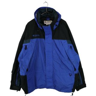 コロンビア(Columbia)のSALE///// 90年代 Columbia コロンビア マウンテンパーカー アウトドア キャンプ アウター 登山 テック系 ブルー (メンズ XL) O2608(マウンテンパーカー)