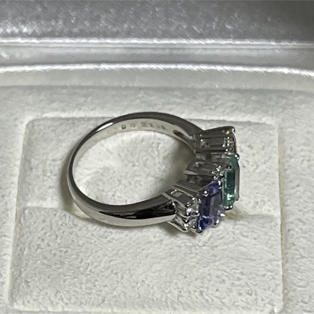 【超美品】ミキモト ダイヤモンド エメラルド タンザナイトネックレス指輪セット