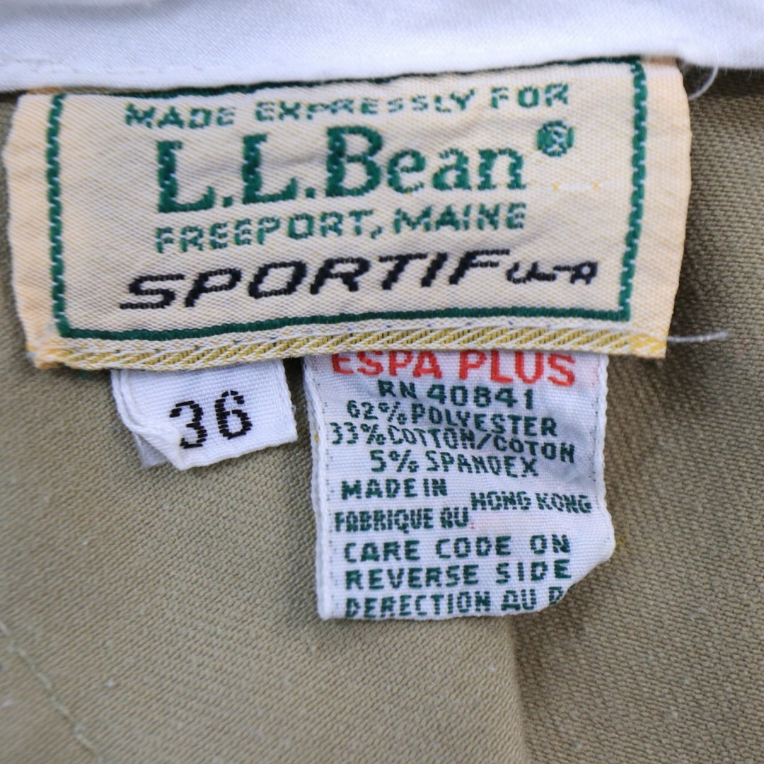 L.L.Bean(エルエルビーン)の90年代 L.L.Bean エルエルビーン SPORTIF コットン ショートパンツ ベージュ (メンズ 36) 中古 古着 O2586 メンズのパンツ(ショートパンツ)の商品写真