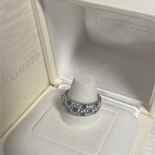 ミキモト(MIKIMOTO)の【超美品】ミキモトサファイア0.55ctダイヤ1.02ctリング12号k18(リング(指輪))