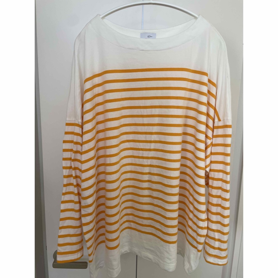 キャナルジーン arc パネルボーダーロングTシャツ