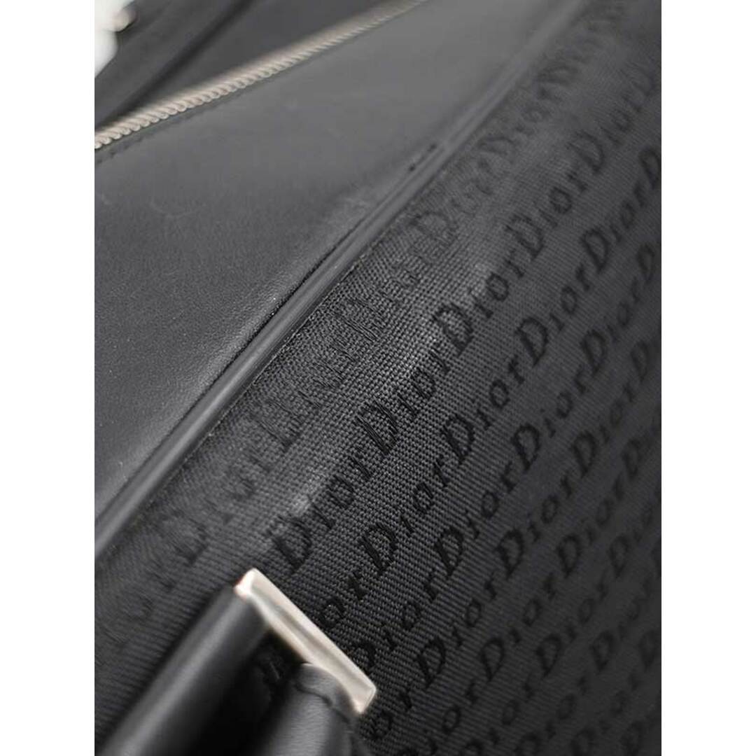 Dior HOMME ディオールオム レザーコンビ ロゴ ブリーフケース ビジネスバッグ ブラック 8