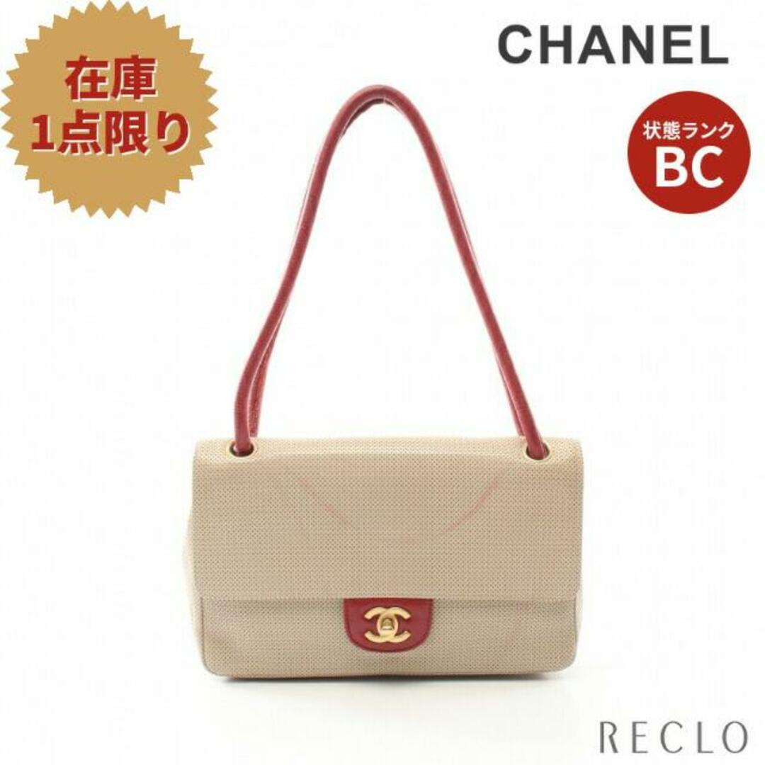 CHANEL パンチングレザーバッグ ゴールド