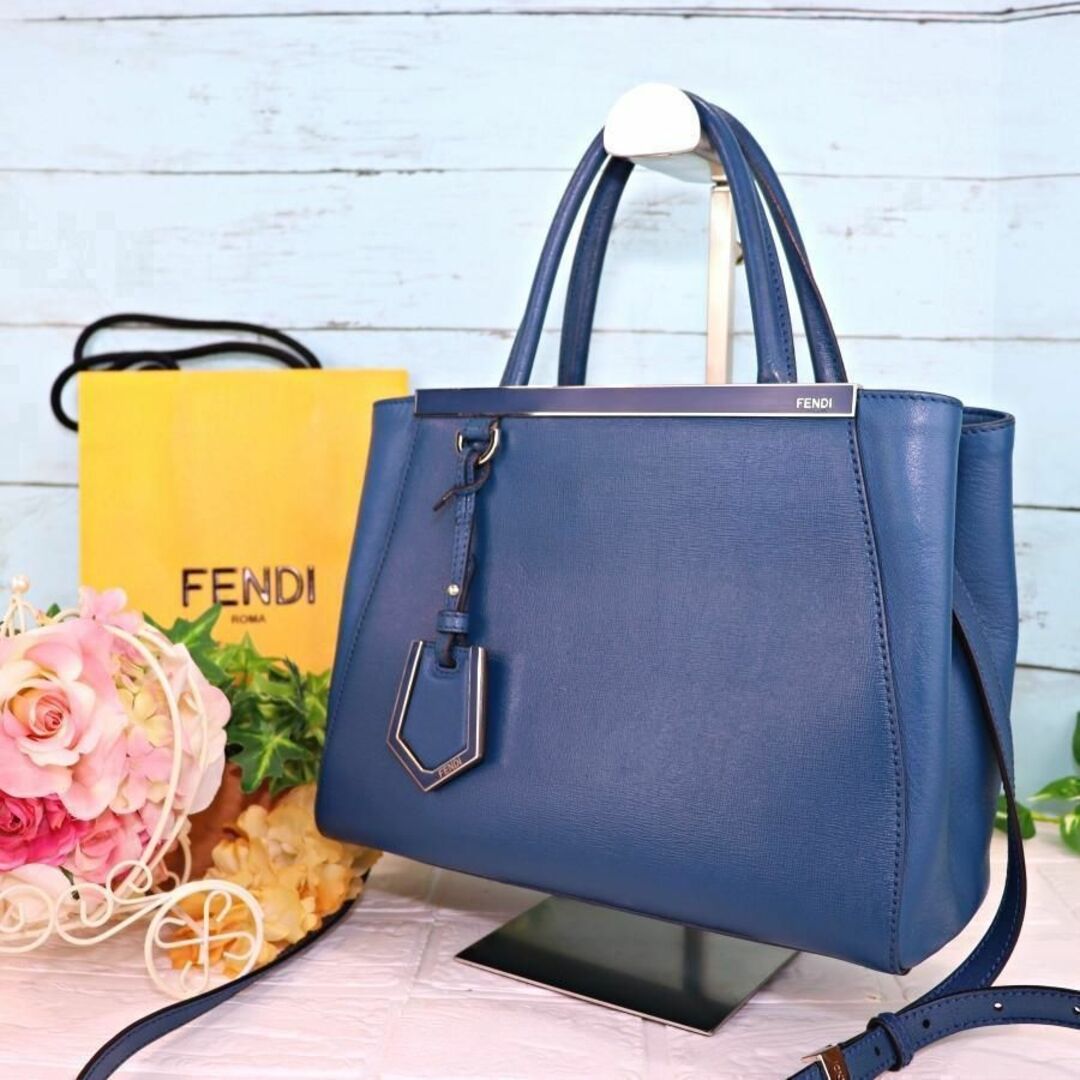 FENDI - フェンディ ハンドバッグ プチトゥージュール ブルー 2Way ...