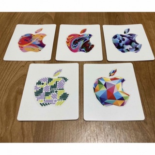 Apple gift Card アップルギフトカード ステッカー  5種セット(シール)