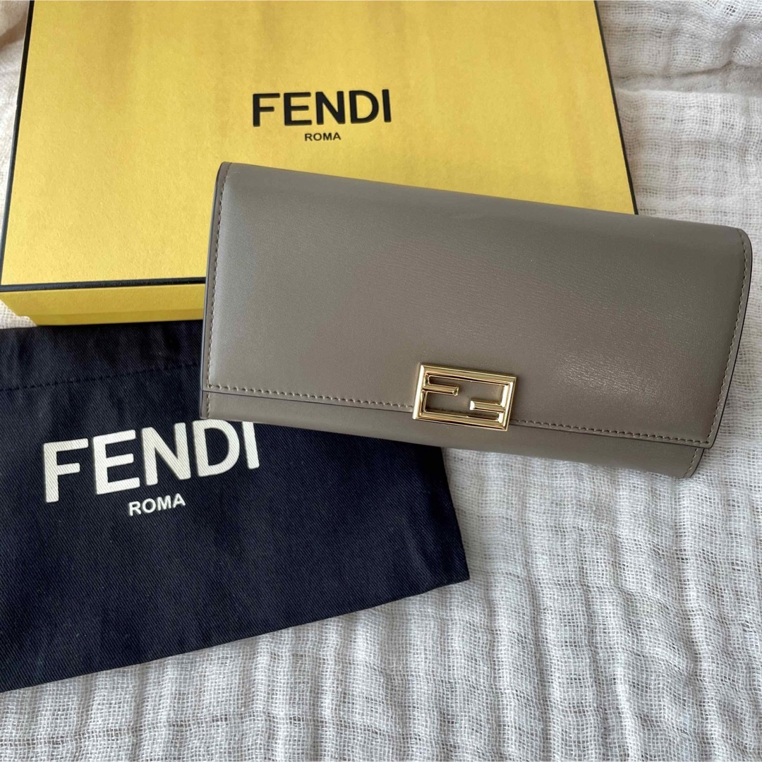 無料長期保証 Fendi 入手困難 バゲット 長財布 長財布 FFバゲット