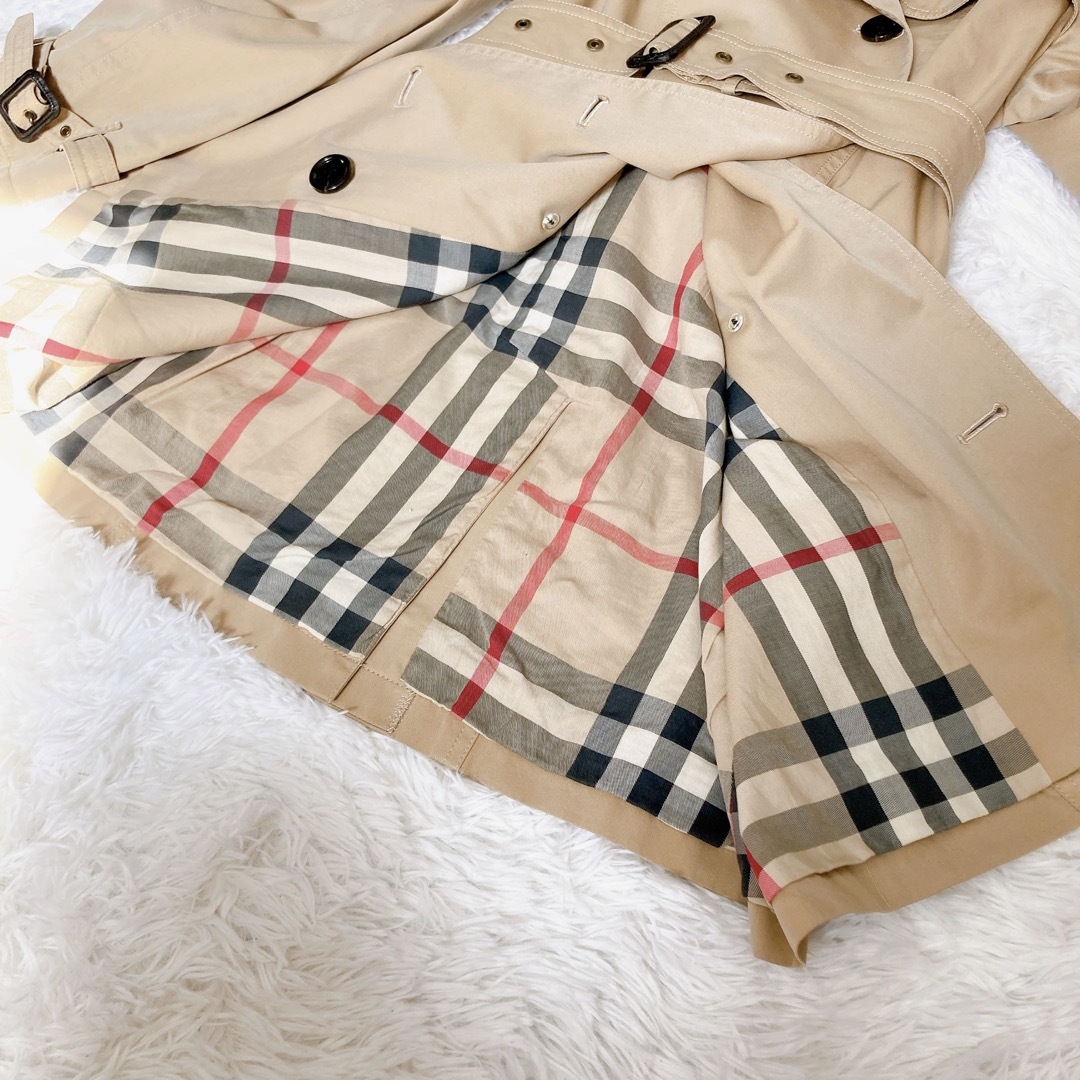 美品】バーバリーロンドン トレンチコート ハニーベージュ メガ