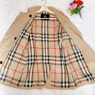 美品】バーバリーロンドン トレンチコート ハニーベージュ メガ