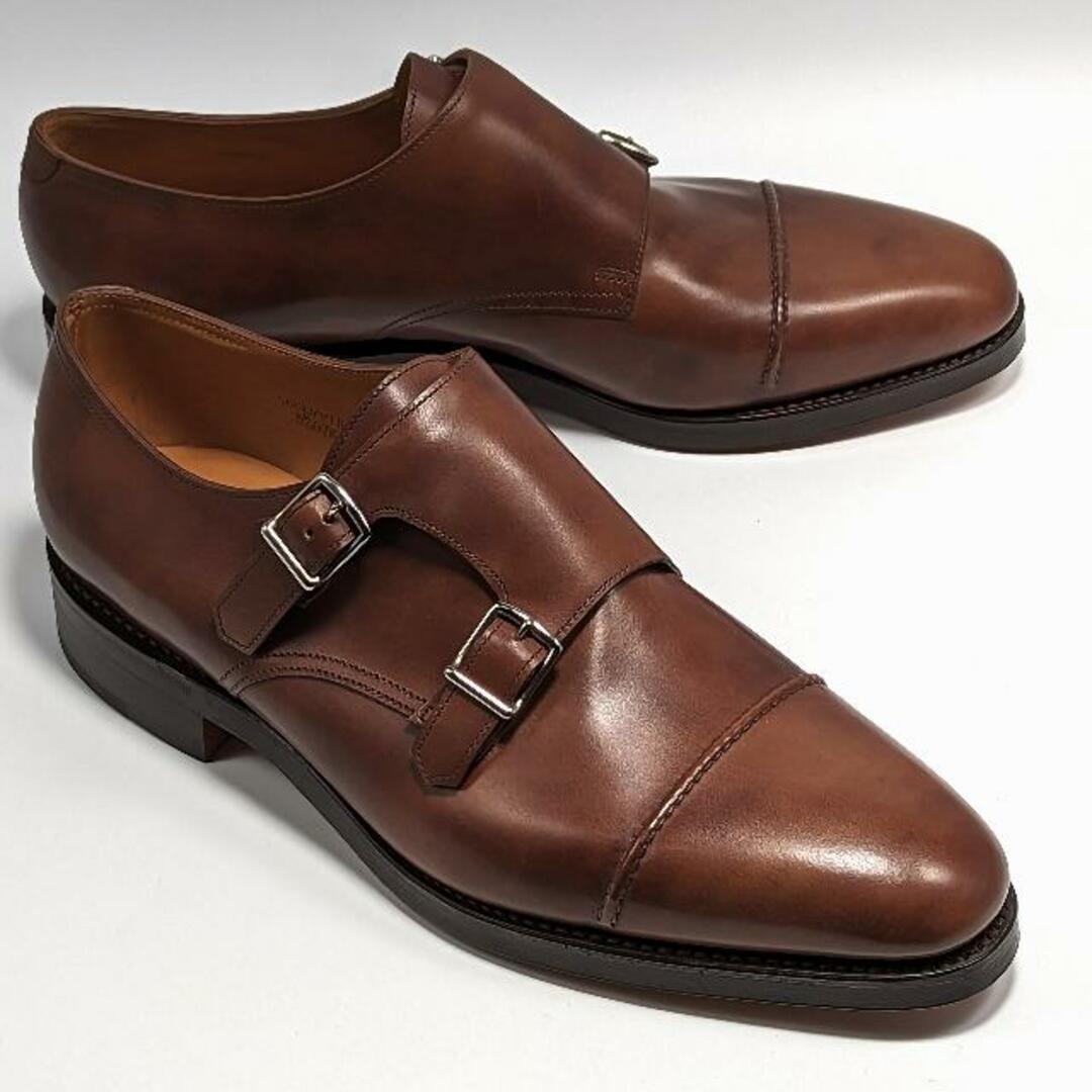 【訳あり】JOHN LOBB ジョンロブ WILLIAM 2 ウィリアム2 レザーソール ダブルモンク PARISIAN BROWN MUSEUM  CALF （LAST 9795）【Fitting E】 ≪UK直輸入・正規品≫ UK8.5( 27.0cm ) | フリマアプリ ラクマ