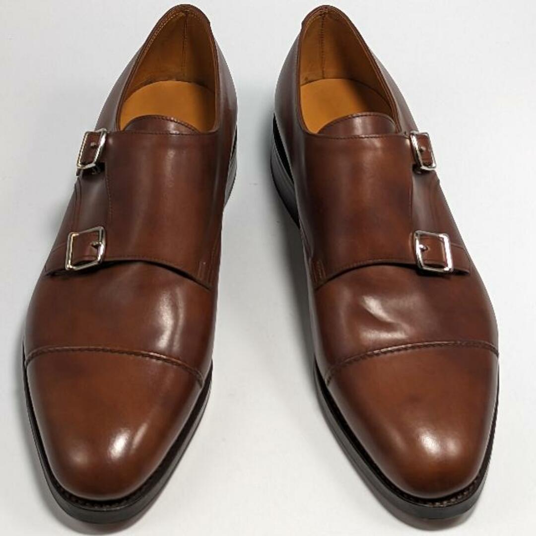 【訳あり】JOHN LOBB ジョンロブ WILLIAM 2 ウィリアム2 レザーソール ダブルモンク PARISIAN BROWN MUSEUM  CALF （LAST 9795）【Fitting E】 ≪UK直輸入・正規品≫ UK8.5( 27.0cm )