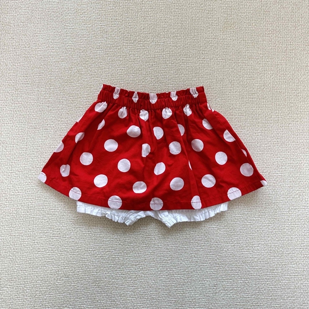 Disney(ディズニー)のミニーちゃん風　スカート　パンツ キッズ/ベビー/マタニティのベビー服(~85cm)(スカート)の商品写真