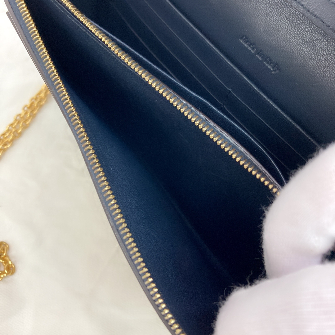 セリーヌ チェーンウォレット 長財布 トリコロール ミニショルダー 長財布