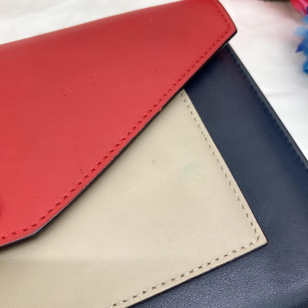 セリーヌ チェーンウォレット 長財布 トリコロール ミニショルダー 長財布