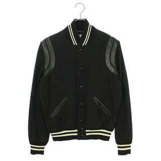 サンローラン(Saint Laurent)のサンローランパリ  14AW  354718 YYL09 レザートリムスタジャンブルゾン メンズ 44(ブルゾン)