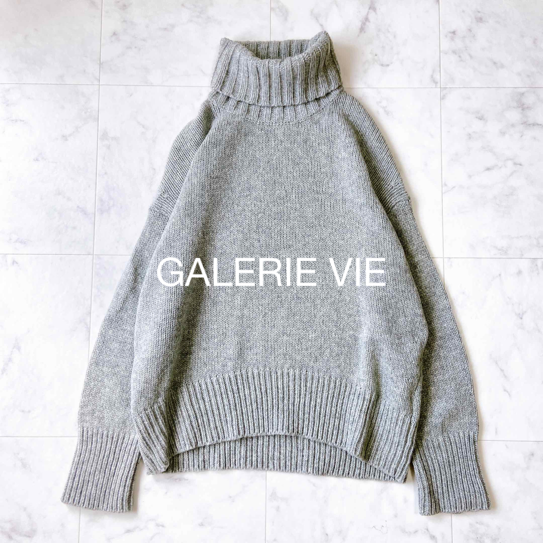 GALERIE VIE ギャルリー ヴィー ファインウール ハイネック ニット ...