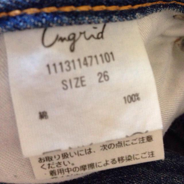 Ungrid by ゆき's shop｜アングリッドならラクマ - 2013.セルビッチダメージデニムの通販 得価人気