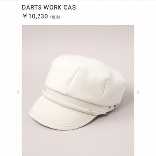 カシラ(CA4LA)のca4la DARTS WORK CAS ホワイト(キャスケット)