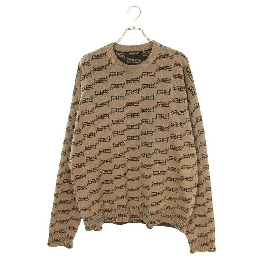 バレンシアガ 23SS 733859 T3253 BBロゴジャガードニット メンズ M