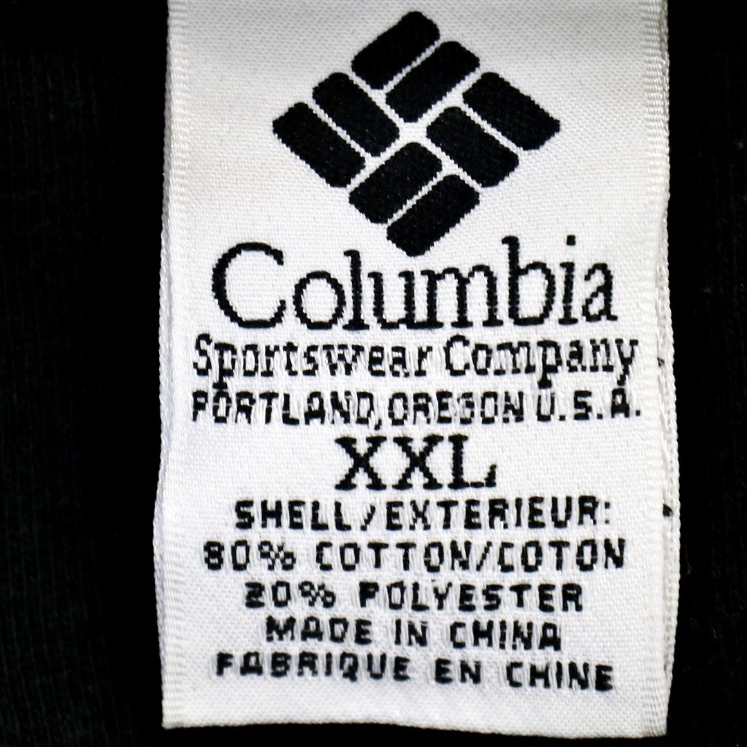 Columbia(コロンビア)の90年代 Columbia コロンビア ロゴスウェット 刺繍 モスグリーン (メンズ XXL) 中古 古着 O2707 メンズのトップス(スウェット)の商品写真