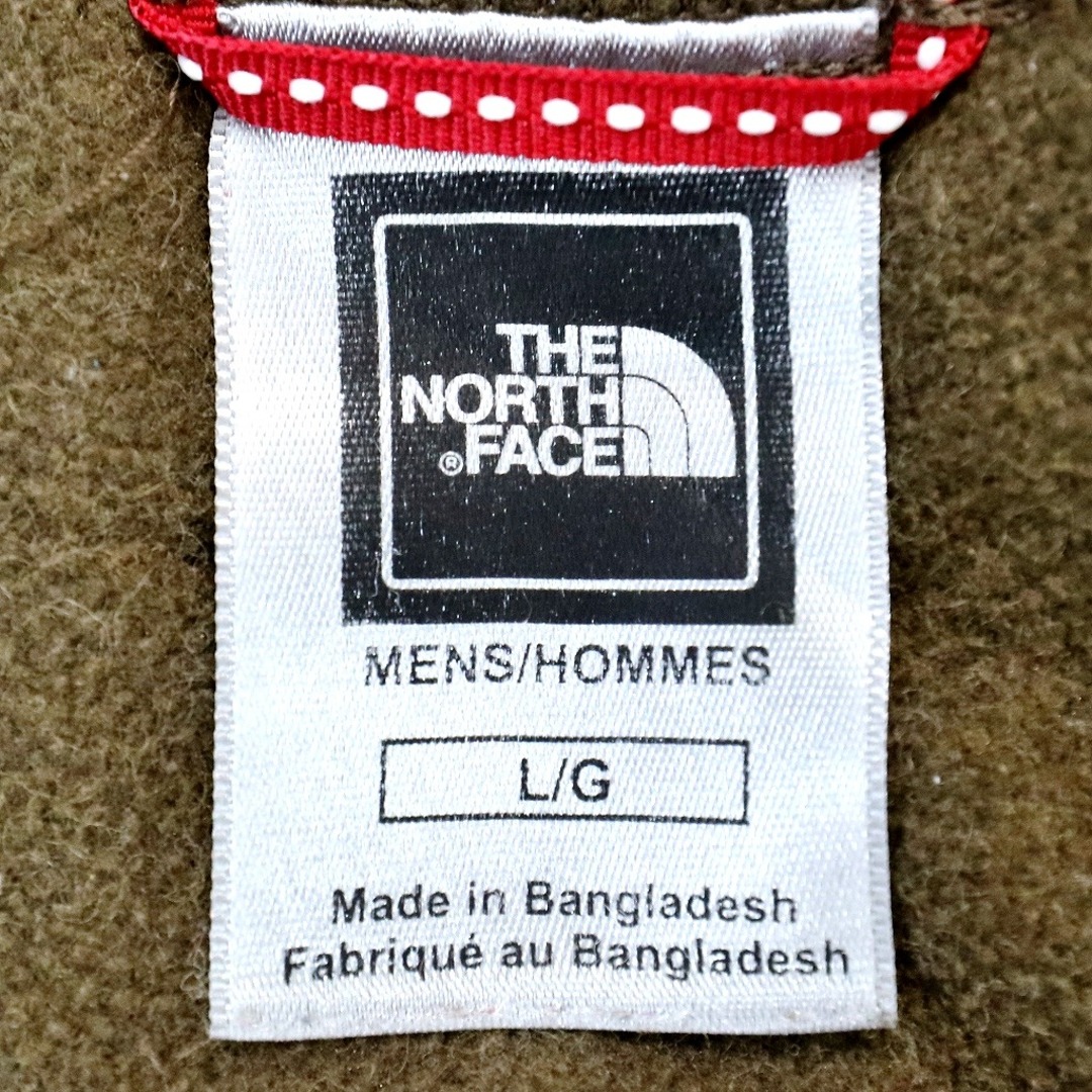 THE NORTH FACE ノースフェイス ハーフジップセーター 刺繍  アウトドア ラグラン ワンポイントロゴ ブラウン (メンズ M)   O2731