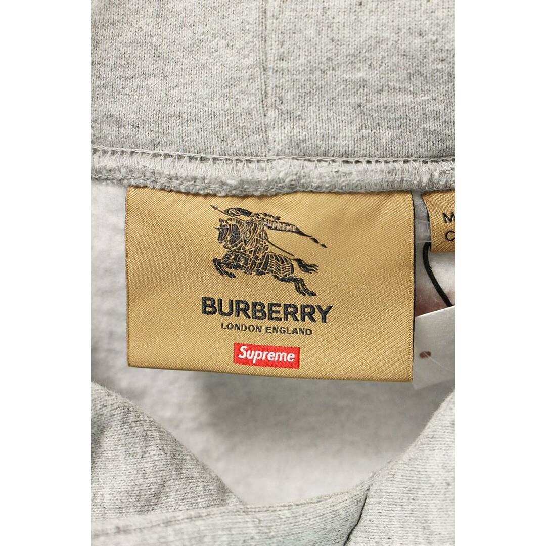 シュプリーム ×バーバリー Burberry 22SS Burberry Box Logo Hooded Sweatshirt  バーバリーボックスロゴパーカー メンズ M