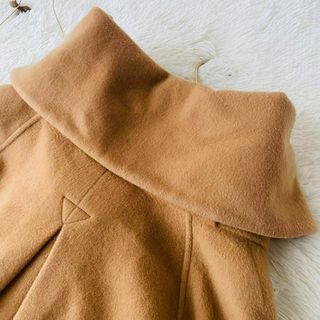 極美品 ソブ picchi別注 カシミヤ混 ベルデット ポンチョ風コート 日本製