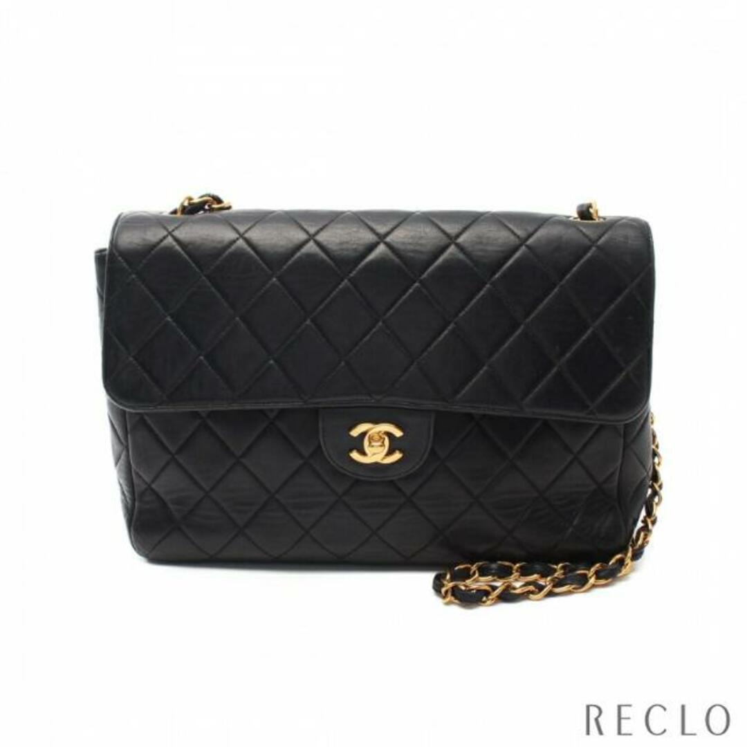 【Bランク】CHANEL シャネル マトラッセ30 ショルダーバッグ ラムスキン ブラック ゴールド金具【ISEYA】