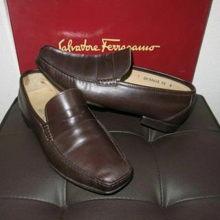 サルヴァトーレフェラガモ(Salvatore Ferragamo)の軽快にスマートに！サルバトーレフェラガモ|26-26.5㎝|濃茶|i1086(ドレス/ビジネス)