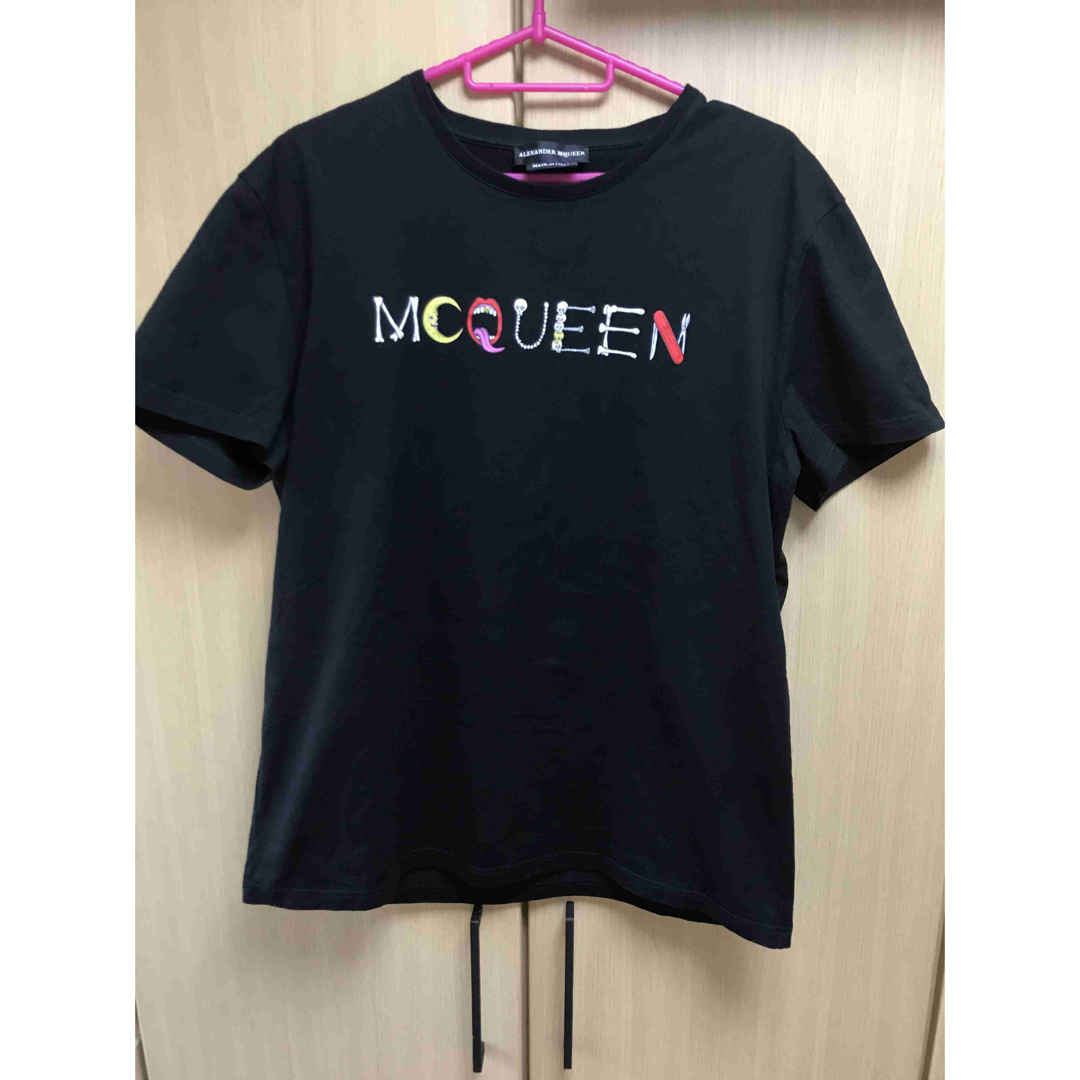 正規 18SS アレキサンダーマックイーン ロゴ Tシャツ