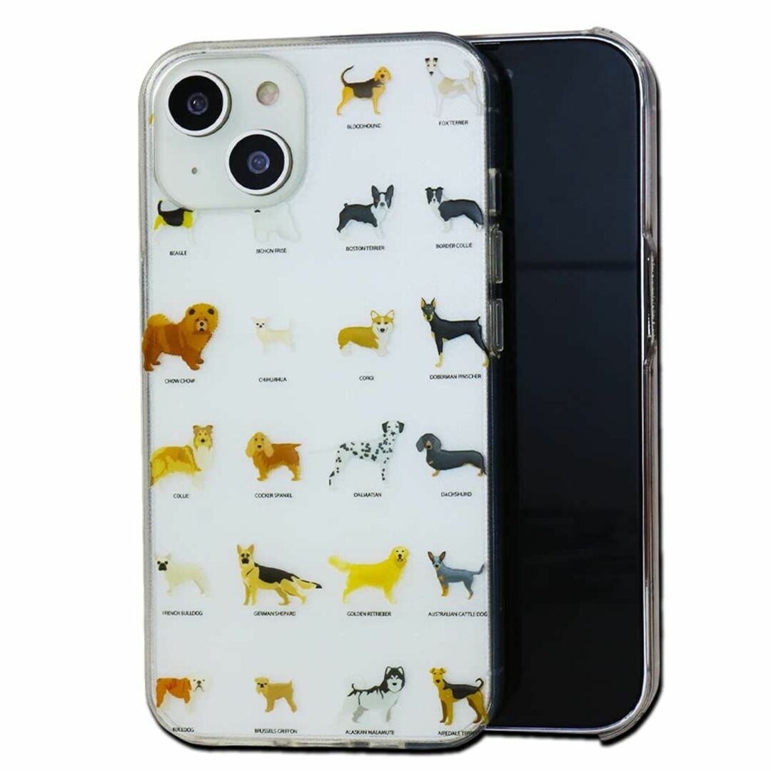 【色: 犬】MRLab iPhoneケース TPU ソフト クリアケース 【 犬