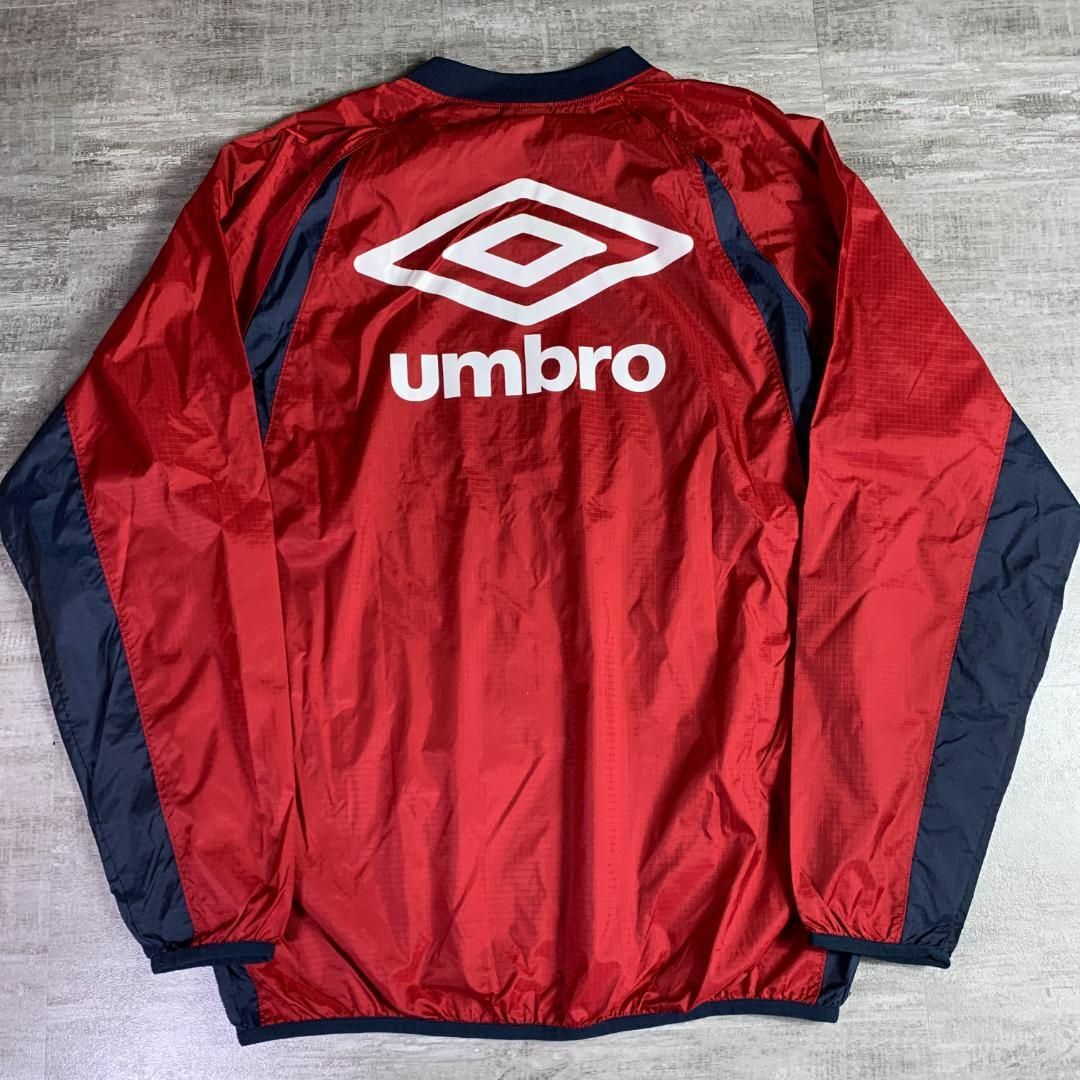 UMBRO アンブロ　ナイロン プルオーバー  パーカー ピステ　裏メッシュ　L